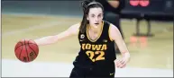  ?? Julio Cortez / Associated Press ?? Iowa guard Caitlin Clark leads the nation with 26.8 ppg.