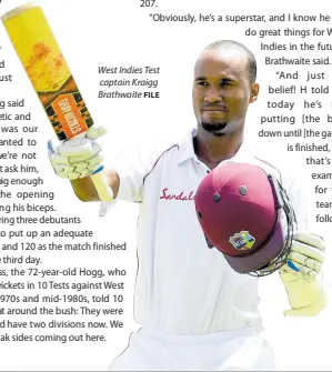  ?? FILE ?? West Indies Test captain Kraigg Brathwaite