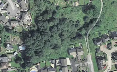  ?? GOOGLE ?? Land south of All Saints Way at Pen y Fai