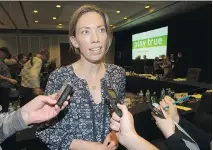  ?? GRAHAM HUGHES/THE CANADIAN PRESS ?? “I see the value of clean, fair sport,” says Beckie Scott, chairwoman of the WADA Athlete Committee. “But we’re on the precipice of losing that. When that’s gone, it’s a huge loss.”