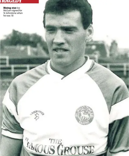  ??  ?? Rising starJoe McGurn signed for St Johnstone when he was 18