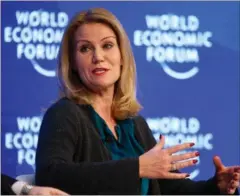  ?? FOTO: REUTERS ?? I Davos bragte Helle Thorning sig selv i spil til en EU-toppost.