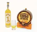  ??  ?? 505 Spirits D’UVA 1 brandy is double distilled and aged in American oak barrels.