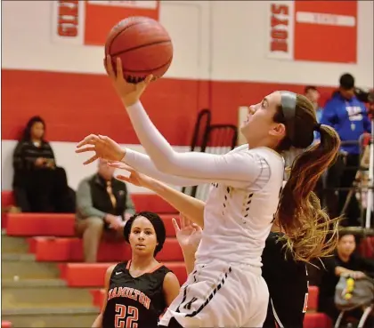  ?? KYLE FRANKO — TRENTONIAN FILE PHOTO ?? Hopewell Valley’s Franki Gomez, a Rochester University commit, had 19points in a win over Hightstown on Friday night.