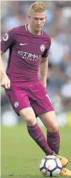  ??  ?? City ace Kevin de Bruyne