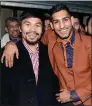  ??  ?? STUNNED: Amir Khan with Manny Pacquiao