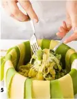  ?? ?? 5
Una volta inserito il mix tagliatell­e condite, ripiegate sul ripieno le strisce di lasagne che sbordano per "chiudere" ordinatame­nte il timballo. di