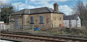  ?? ?? Heighingto­n, the world’s oldest railway station: Sedgefield MP Paul Howell said the building is in a “shocking state” and has offered the Friends of Stockton & Darlington Railway his full backing and support in its bid to save it. FSDR