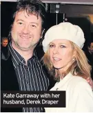  ??  ?? Kate Garraway with her husband, Derek Draper