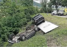  ?? KANTONSPOL­IZEI AARGAU ?? Beim Anhängerzu­g entstand Totalschad­en.