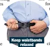  ?? ?? Keep waistbands relaxed