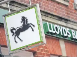  ?? Picture: PA. ?? Lloyds Banking Group has announced nearly 10,000 job cuts in the last two years.