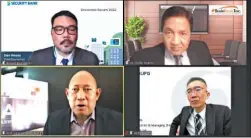  ?? ?? Key experts in global and local economics and political analysis shared their outlook for 2022 in the Security Bank Economic Forum, which was moderated by the Bank’s chief economist, Robert Dan Roces.