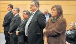  ??  ?? JUICIO. Eufemiano Fuentes, Labarta, Belda, Saiz y Yolanda Fuentes.