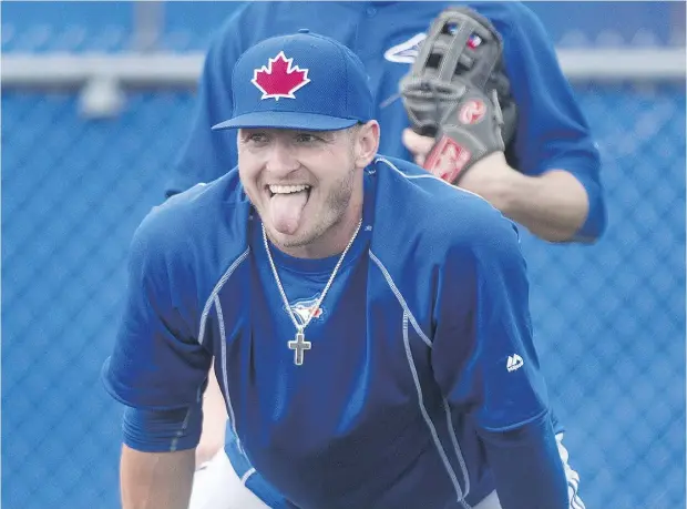  ?? NATHAN DENETTE / THE CANADIAN PRESS ?? Josh Donaldson says the Jays now have players with playoff experience who are coming in with higher expectatio­ns of themselves.