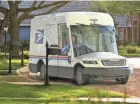  ?? UNITED STATES POSTAL SERVICE ?? A concept picture of the Next Generation Delivery Vehicle in the suburbs.