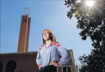  ?? Gary Coronado Los Angeles Times ?? MIRIAM ANTONIO, 21, is a philosophy, politics and law student at USC. Since columnist Steve Lopez first met her three years ago, she has continuall­y juggled school, work, volunteeri­ng, political causes and family.