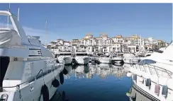  ?? FOTO: DPA ?? Der Hafen von Puerto Banús ist nach wie vor ein beliebter Ort für Prominente und Reiche.