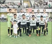  ?? FOTO: UNANUE ?? La primera alineación del curso del Real Unión