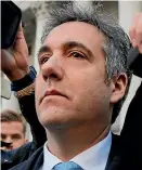  ??  ?? Michael Cohen, the president’s former personal lawyer and fixer, has been co-operating with the Mueller inquiry.