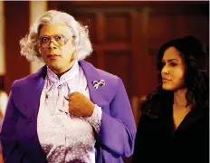  ?? LIONSGATE ?? Actor Tyler Perry has 40 acting credits to date, but will always be known for his grandmothe­r roles in 10 Madea family movies.