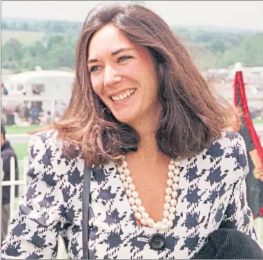  ??  ?? Ghislaine Maxwell pictured arriving at Epsom races in 1991