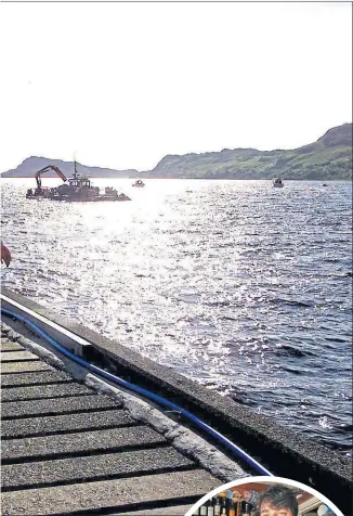  ??  ?? Ferries take visitors to and from the Old Forge pub run by Jean-pierre Robinet, below, in Inverie on the Knoydart Peninsula as it cannot be reached by road