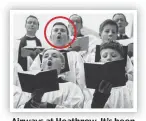  ?? ?? Choirboys: tim Clements, circled, behind russell Grant in the 1960s