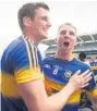  ??  ?? RUN Conor Sweeney and Peter Acheson at Croker