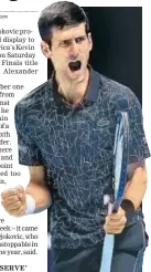  ?? GETTY ?? Djokovic could become oldest winner of ATP Finals.