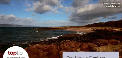  ??  ?? One of Cumbrae’s sandy beaches