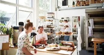  ?? — The Washington Post photos ?? Inside Lille Bakery in Copenhagen, Denmark, on May 18, 2019.