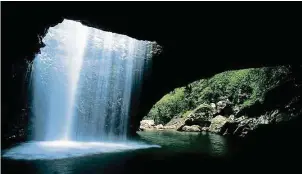  ??  ?? Beautiful waterfalls like this exist in the Gold Coast hinterland. — Photos: Tourism and Events Queensland