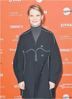  ??  ?? Actor Mia Wasikowska attends the ‘Piercing’ Premiere during the 2018 Sundance Film Festival at Park City Library on Saturday in Park City, Utah. — AFP photo