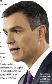  ?? D. MATA ?? El presidente del Gobierno y líder del PSOE, Pedro Sánchez.