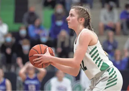  ?? SHANE FLANIGAN/THISWEEK ?? As a sophomore last year, Dublin Coffman's Jenna Kopyar averaged 12.3 points, 4.2 rebounds, 2.2 assists and 1.8 steals and was a second-team All-ohio pick.