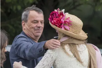  ??  ?? LAST GOODBYE: Actress Kate O’Toole, top, at the scattering of the ashes of Garech Browne at Luggala. Filmmaker Neil Jordan, below, was among those who attended the lakeside ceremony for Garech Browne, right, in the grounds of his stately home in Co Wicklow. Photos: Colin O’Riordan and David Conachy