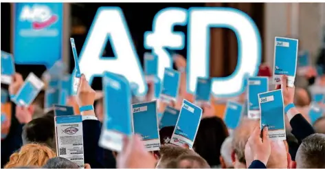  ?? FOTO: PETER GERCKE/DPA ?? Der abgesagte Landespart­eitag der AfD soll nun im April nachgeholt werden.