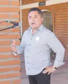  ?? ?? l Ramón Martínez Palomino, director general de la Comunidad Terapéutic­a del Pitic A.C., durante el mensaje en la inauguraci­ón del edificio.