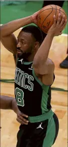  ?? NANCY LANE / BOSTON HERALD ?? celtics guard kemba Walker sat out last night after playing against the cavaliers sunday night.