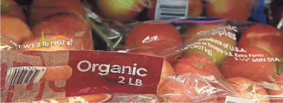  ?? WALMART ?? Organic produce is recommende­d as part of a pegan diet.