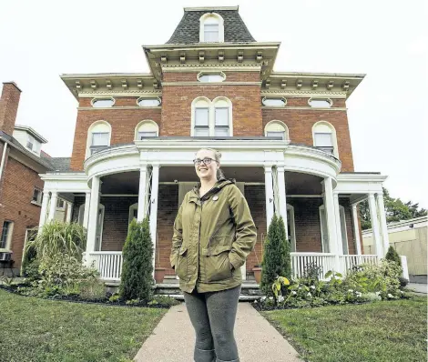  ?? JULIE JOCSAK/POSTMEDIA NETWORK ?? Krystal Snider, skills developmen­t co-ordinator is photograph­ed in front of the YWCA building on King Street in St. Catharines. YWCA Niagara Region and Niagara Sexual Assault Centre is receiving a $25,000 grant to examine the issue of human traffickin­g...