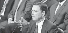  ?? HENRY TAYLOR, USA TODAY ?? Former FBI director James Comey testifies to the Senate Intelligen­ce Committee on Thursday.