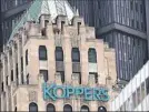  ??  ?? The Koppers Building, Downtown. Koppers Holdings said first-quarter net income more than tripled.