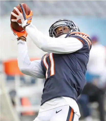  ?? JONATHAN DANIEL/ GETTY IMAGES ?? Bears wide receiver Kevin White, who has only 21 career receptions, is heading into a make- or- break season.