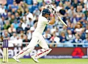  ?? — AP ?? England’s Joe Root in action against Pakistan during the second day of the second Test at Leeds on Saturday.