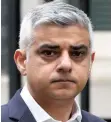  ??  ?? London Mayor Sadiq Khan