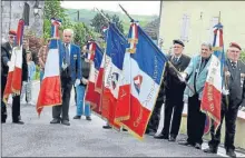  ??  ?? Une partie des nombreux porte-drapeaux rendant hommage aux morts.