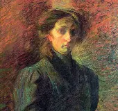  ??  ?? Umberto Boccioni «Ritratto femminile» (1909)
