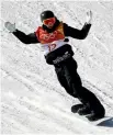  ??  ?? Carlos Garcia Knight came close to a medal but admitted: ‘‘The last run I was really nervous up top.’’
